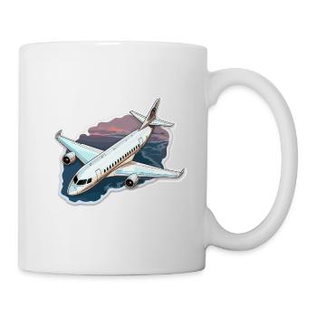 Airplane - illustration - Mug - white - Right