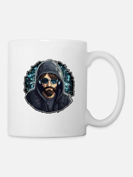 Ethical Hacker - Illustration - Tasse - Weiß