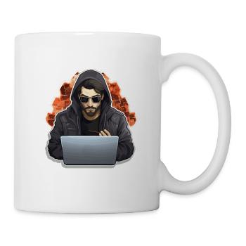 Hacker éthique - Illustration - Mug blanc - blanc - Droite