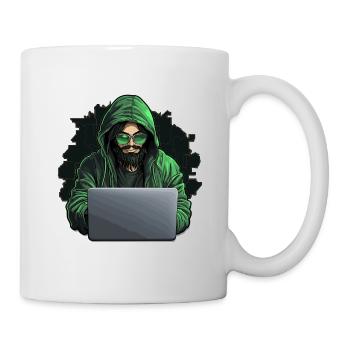 Hacker éthique - Illustration - Mug blanc - blanc - Droite
