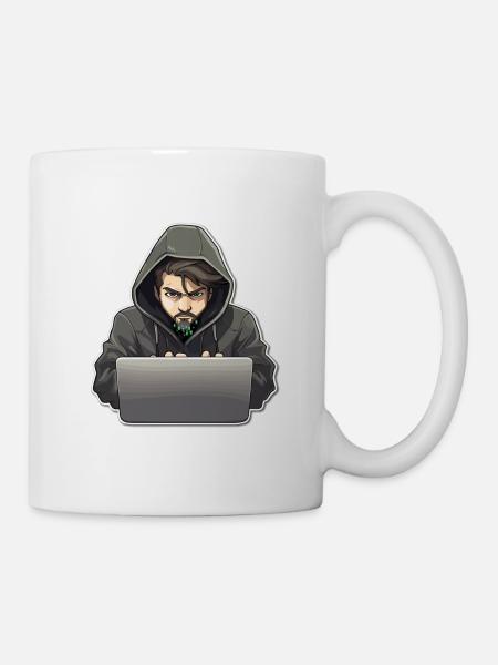 Ethical Hacker - Illustration - Tasse - Weiß