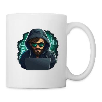 Hacker éthique - Illustration - Mug blanc - blanc - Droite