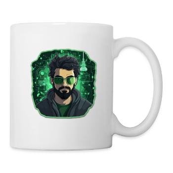 Hacker éthique - Illustration - Mug blanc - blanc - Droite