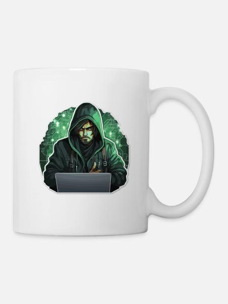 Ethical Hacker - Illustration - Tasse - Weiß