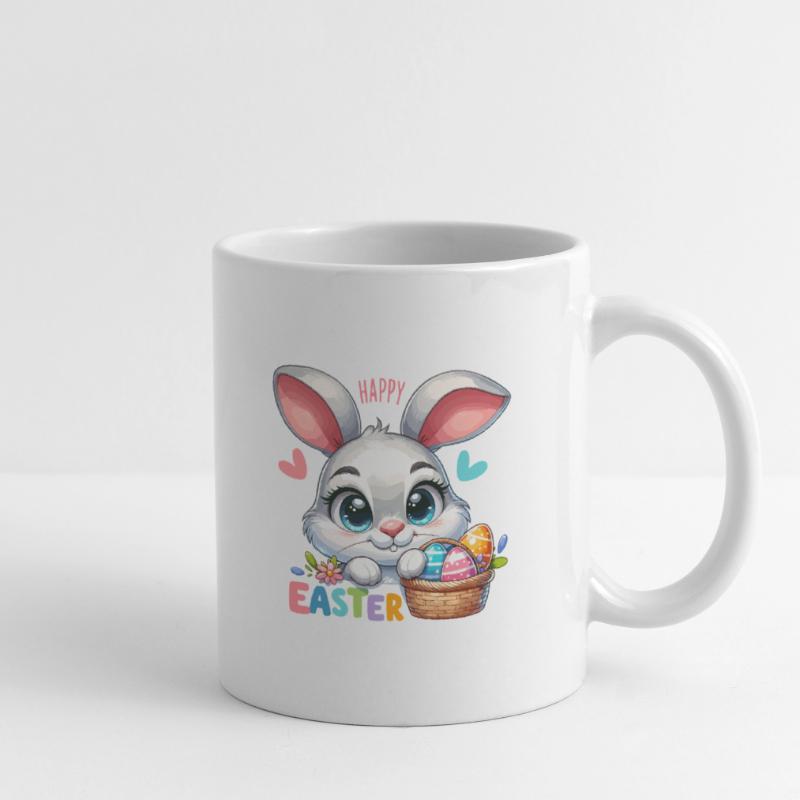 Happy Easter - Easter Bunny Illustration Mug