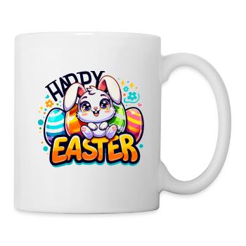 Joyeuses Pâques - Illustration de lapin de Pâques - Mug blanc - blanc - Droite