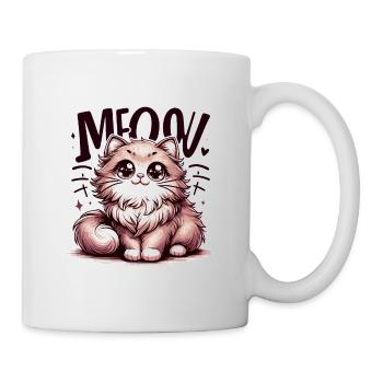 Meow - Cat Illustration - Mug - white - Right