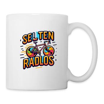 Selten Radlos - Fahrrad Illustration - Tasse - Weiß - Rechts