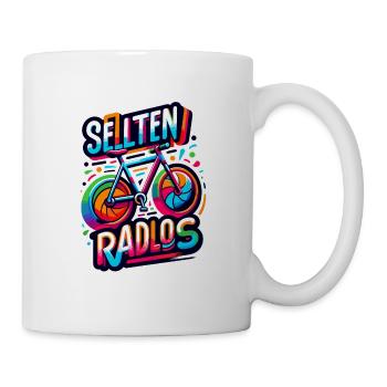 Selten Radlos - Fahrrad Illustration - Tasse - Weiß - Rechts