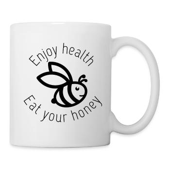 Eat your honey cute bee design - Mug - white - Right