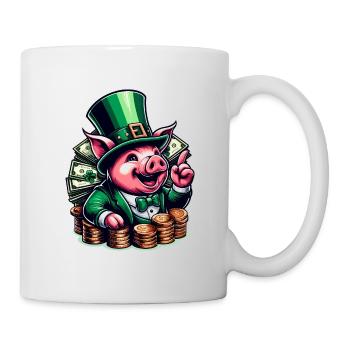LUCKY PIG JACKPOT MONEY RICH PROSPERITY GREEN - Mug - white - Right