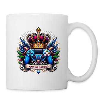 King of Gaming - Controller and Crown Illustration - Mug - white - Right