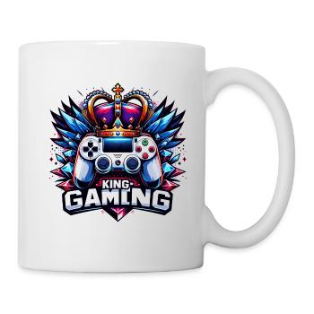 King of Gaming - Controller and Crown Illustration - Mug - white - Right