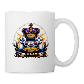 King of Gaming - Controller and Crown Illustration - Mug - white - Right