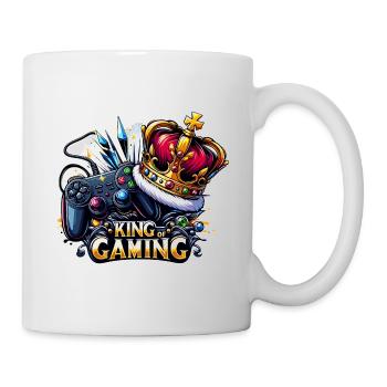 King of Gaming - Controller and Crown Illustration - Mug - white - Right