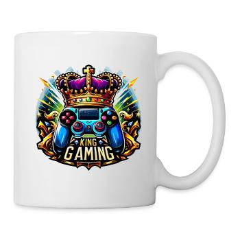 King of Gaming - Controller and Crown Illustration - Mug - white - Right