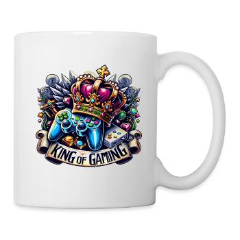 King of Gaming - Controller and Crown Illustration - Mug - white - Right