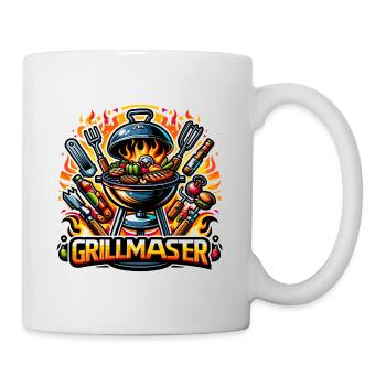 GrillMaster - Grill Illustration - Tasse - Weiß - Rechts