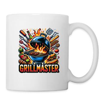 GrillMaster - Grill Illustration - Tasse - Weiß - Rechts