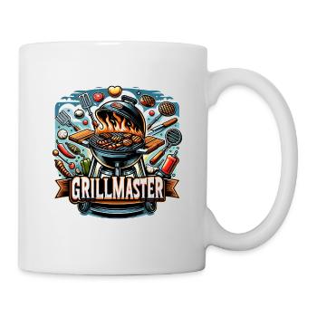 GrillMaster - Grill Illustration - Tasse - Weiß - Rechts