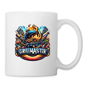 GrillMaster - Grill Illustration - Tasse - Weiß - Rechts