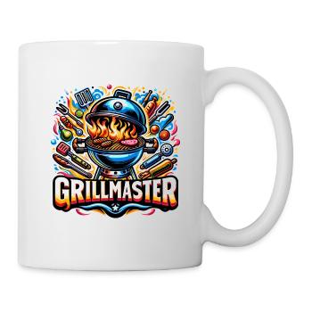 GrillMaster - Grill Illustration - Tasse - Weiß - Rechts