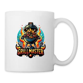 GrillMaster - Grill Illustration - Tasse - Weiß - Rechts