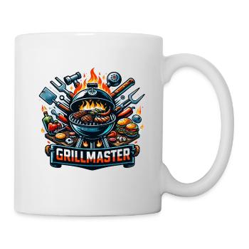 GrillMaster - Grill Illustration - Tasse - Weiß - Rechts