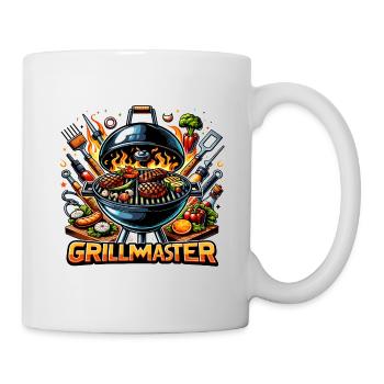 GrillMaster - Grill Illustration - Tasse - Weiß - Rechts