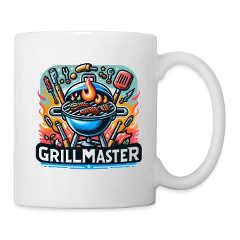 GrillMaster - Grill Illustration - Tasse - Weiß - Rechts