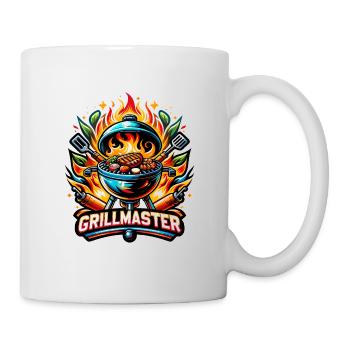 GrillMaster - Grill Illustration - Tasse - Weiß - Rechts