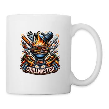 GrillMaster - Grill Illustration - Tasse - Weiß - Rechts