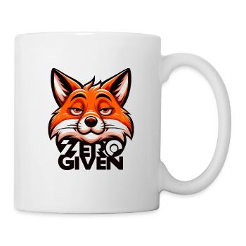 Zéro donné - Illustration de renard - Mug blanc - blanc - Droite