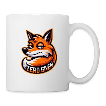 Zéro donné - Illustration de renard - Mug blanc - blanc - Droite