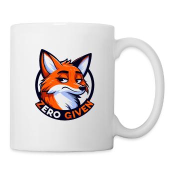 Zéro donné - Illustration de renard - Mug blanc - blanc - Droite