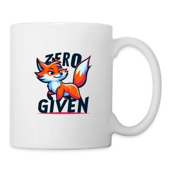 Zéro donné - Illustration de renard - Mug blanc - blanc - Droite