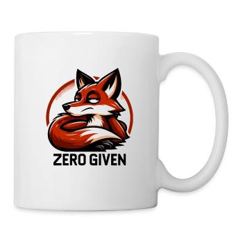 Zéro donné - Illustration de renard - Mug blanc - blanc - Droite