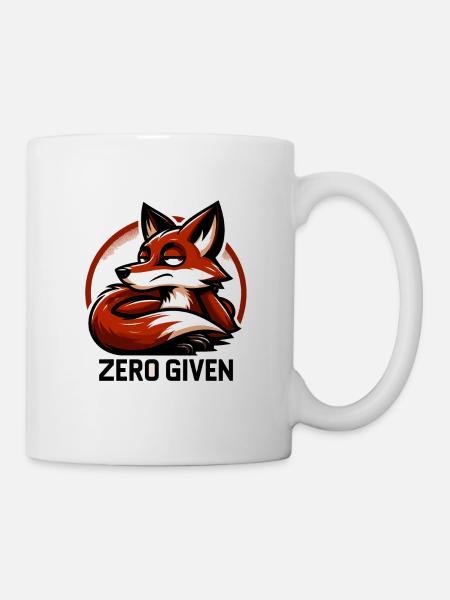 Zero Given - Fuchs Illustration - Tasse - Weiß