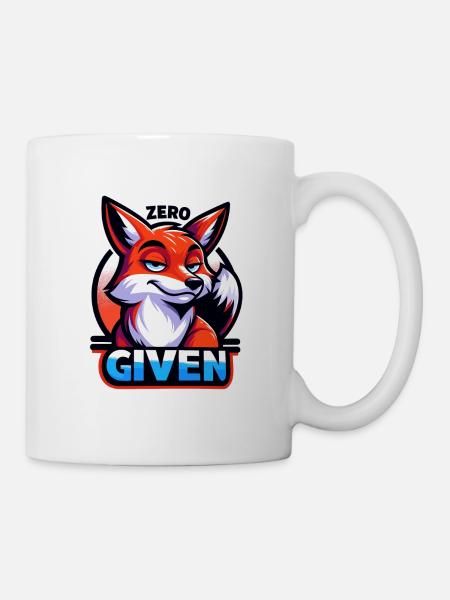Zero Given - Fuchs Illustration - Tasse - Weiß