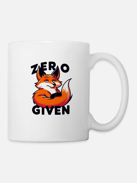 Zero Given - Fuchs Illustration - Tasse - Weiß