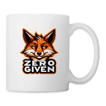 Zéro donné - Illustration de renard - Mug blanc - blanc - Droite