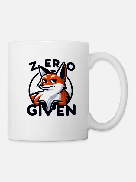Zero Given - Fuchs Illustration - Tasse - Weiß