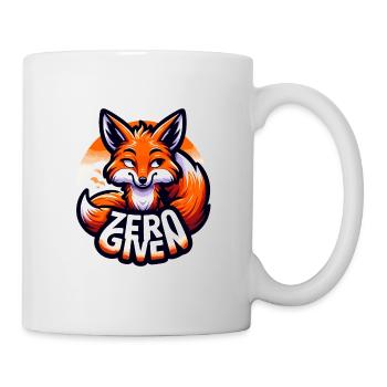 Zéro donné - Illustration de renard - Mug blanc - blanc - Droite
