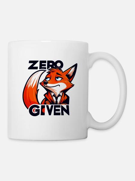 Zero Given - Fuchs Illustration - Tasse - Weiß