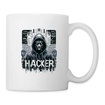 Hacker - Illustration - Mug blanc - blanc - Droite