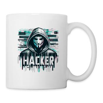Hacker - Illustration - Mug blanc - blanc - Droite