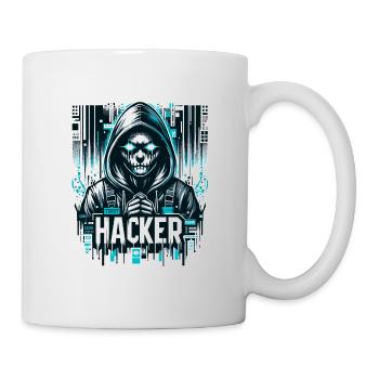 Hacker - Illustration - Mug blanc - blanc - Droite