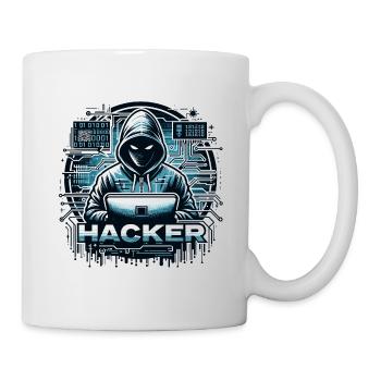 Hacker - Illustration - Mug blanc - blanc - Droite