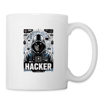 Hacker - Illustration - Mug blanc - blanc - Droite