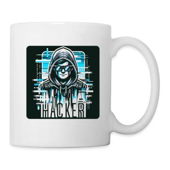 Hacker - Illustration - Mug blanc - blanc - Droite